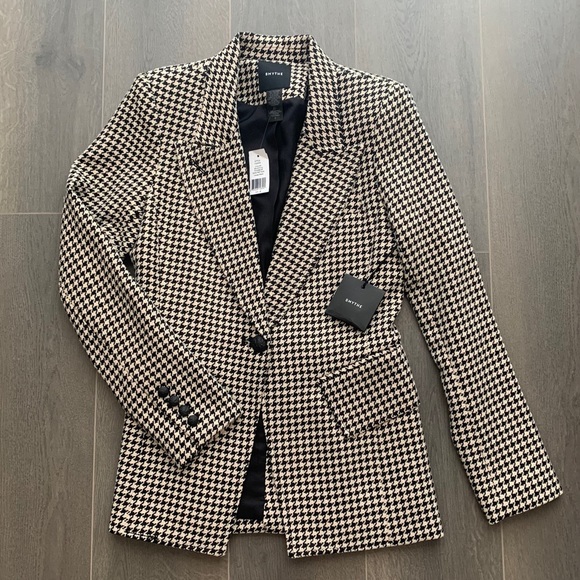 ***SOLD*** Smythe Lounge Houndstooth Blazer - Size 8 - NWT! - Picture 9 of 10